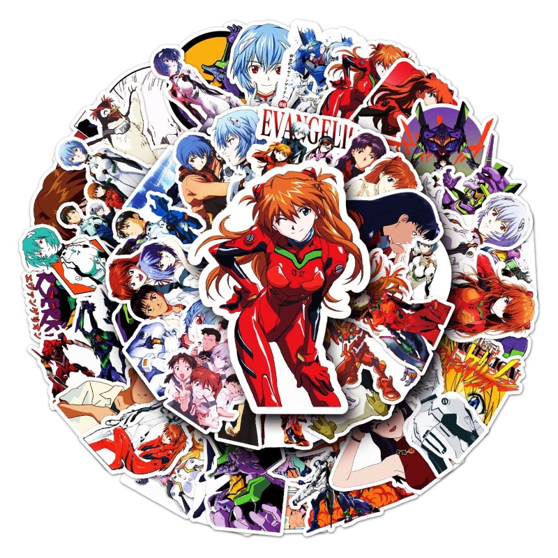 Car Accessories Japanese - 50 adet Neon Genesis Evangelion Graffiti