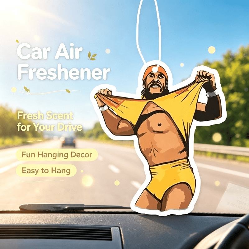 Car Air Freshener - Araba Kokusu Retro Güreşçi Figürlü Asılı