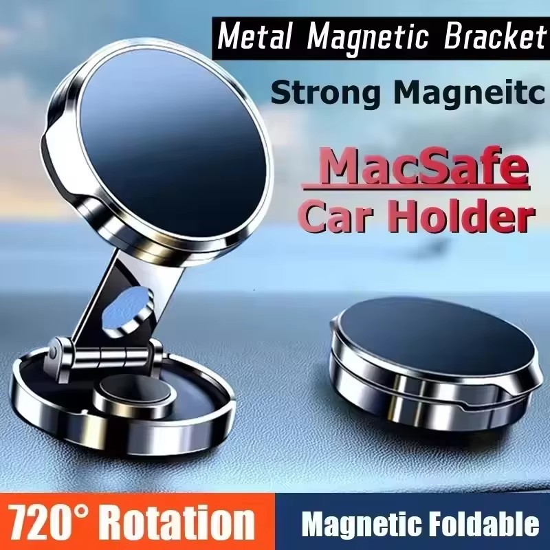 Car Phone Holder - Yuvarlak Katlanır Manyetik Araç Tutucu 360