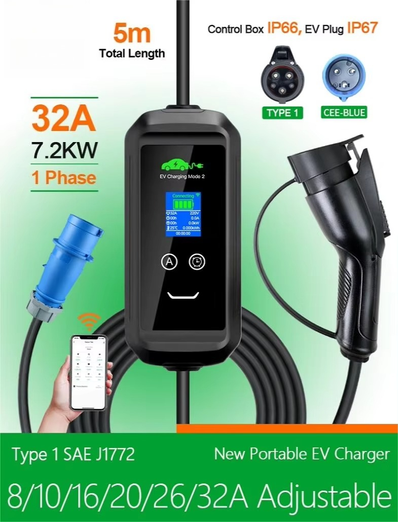 Özel ABD AC Taşınabilir EV Şar - Car Charger incelemesi ve fiyatı