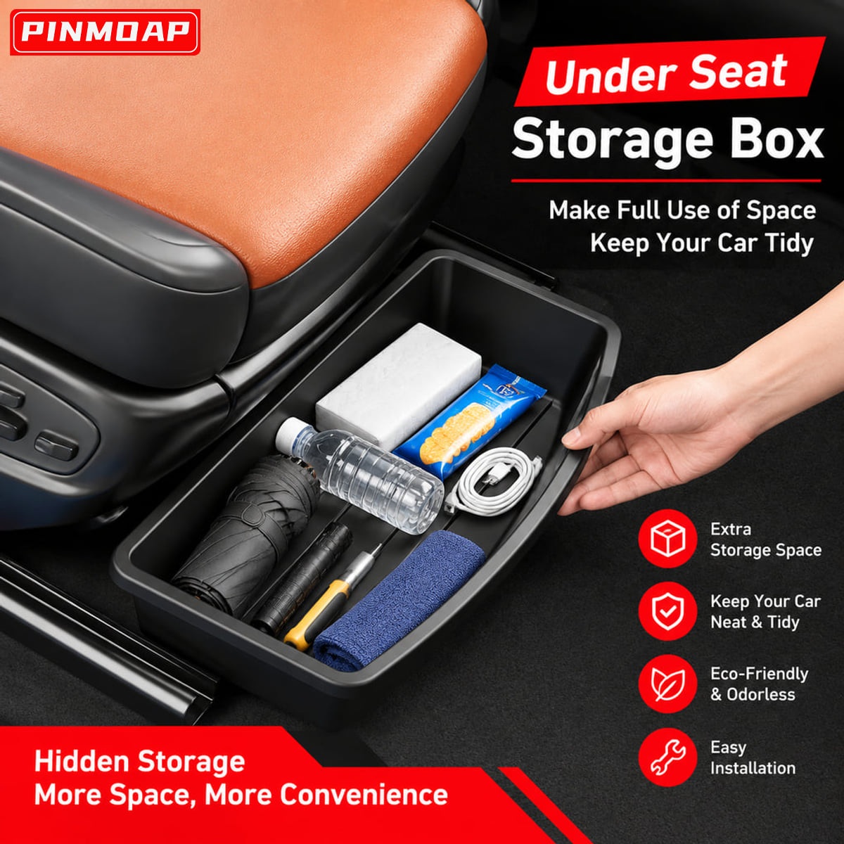 PINMOAP Koltuk Altı Araba Sakl - Car Cable Organizer incelemesi ve fiyatı